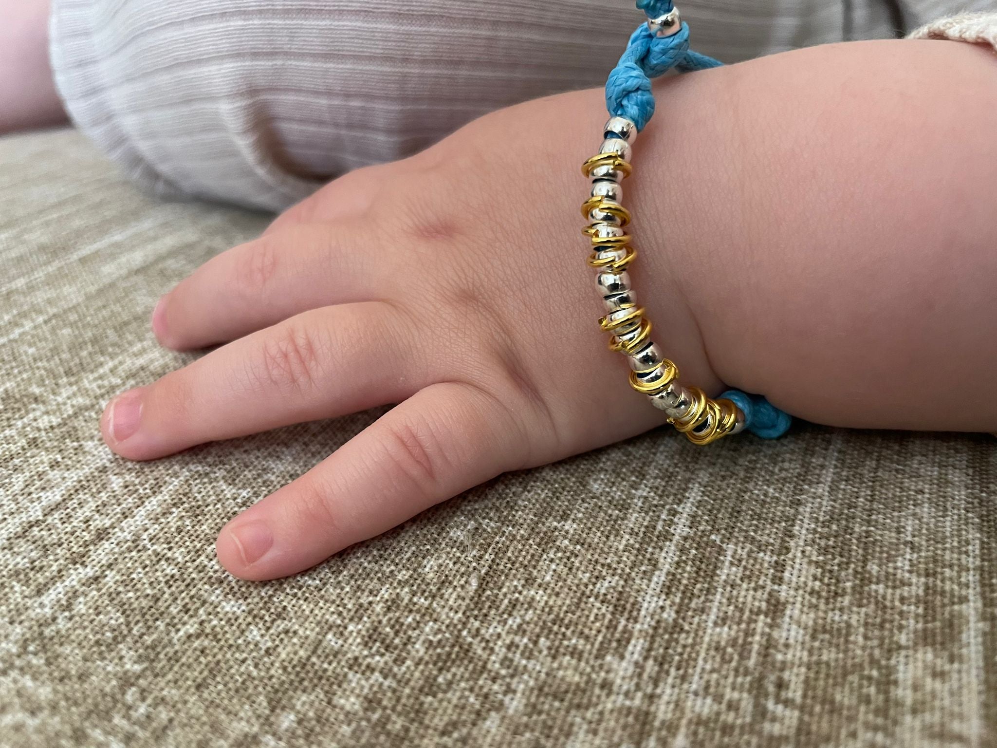 Bracciale neonato in cordino